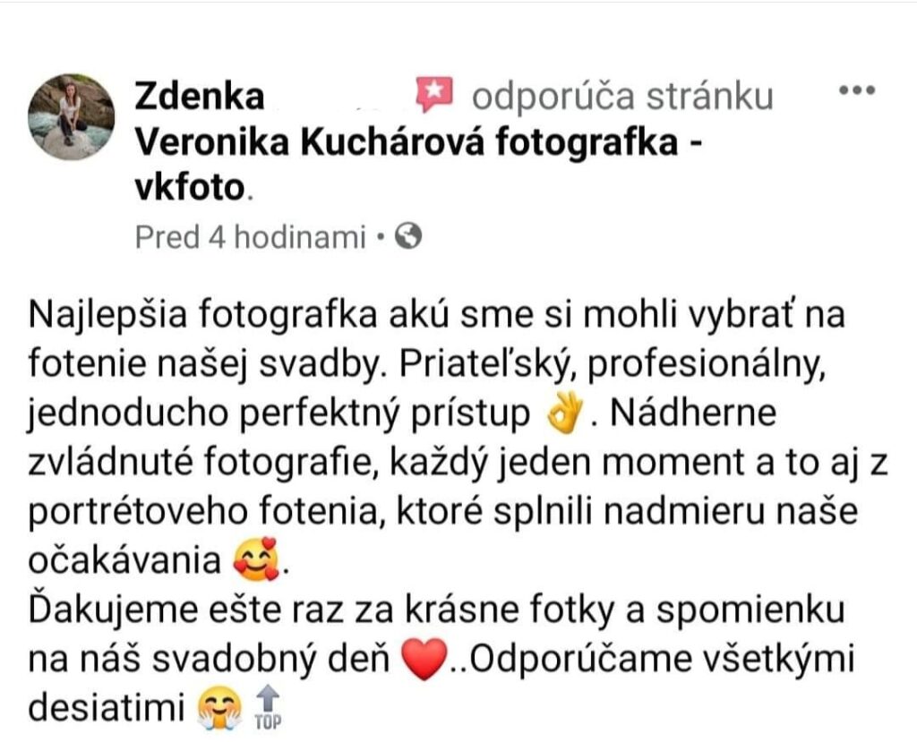 recenzie fotografka prešov