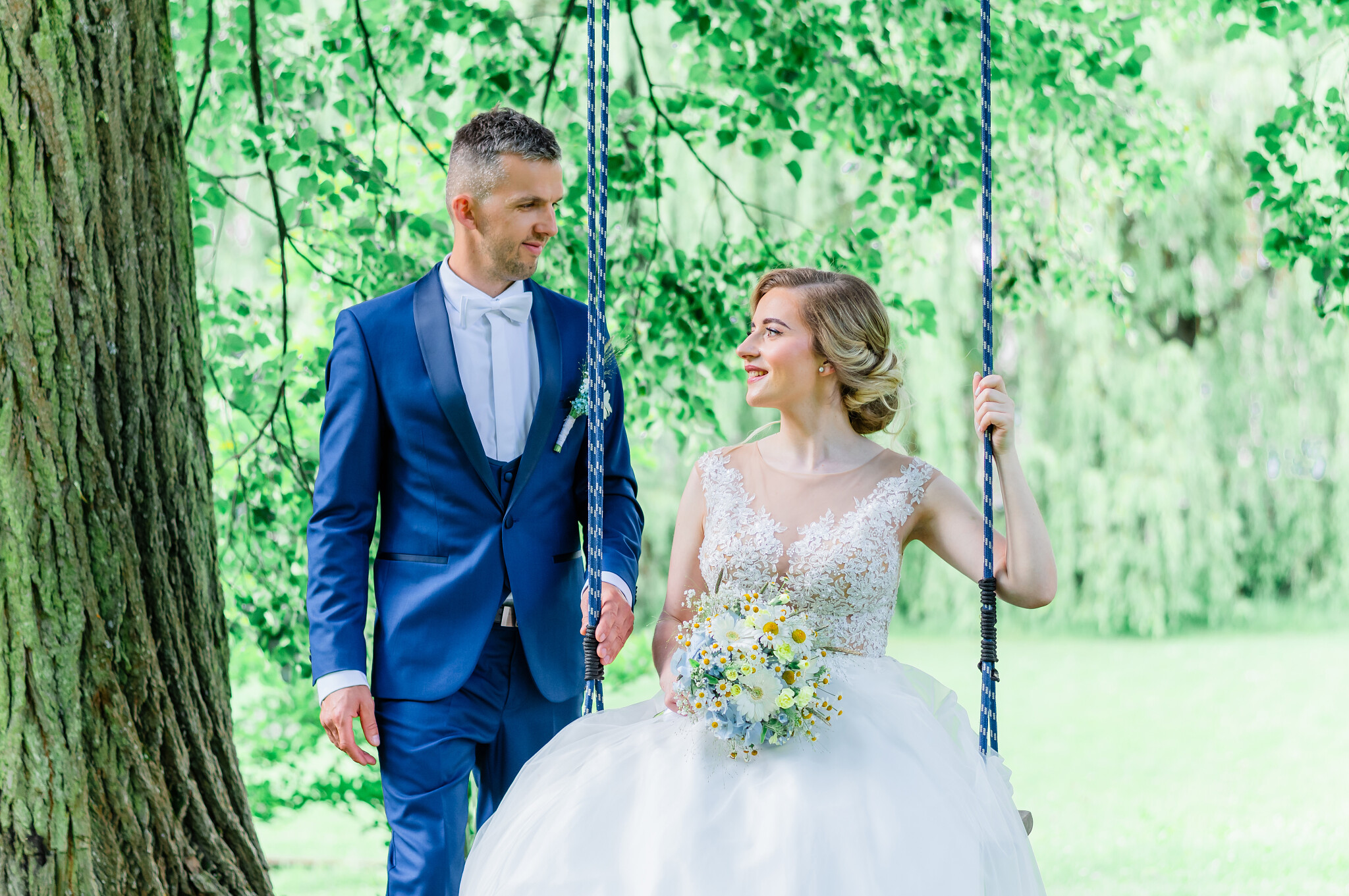 svadobné portréty Kaštieľ Péchy park